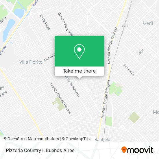 Pizzeria Country I map