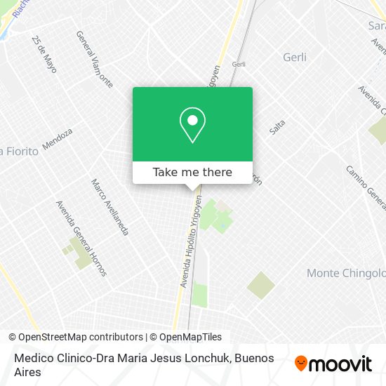 Mapa de Medico Clinico-Dra Maria Jesus Lonchuk