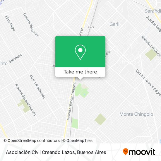 Asociación Civil Creando Lazos map