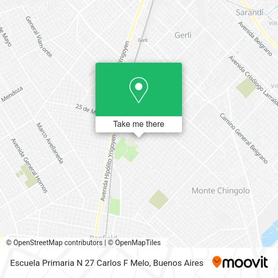 Escuela Primaria N 27 Carlos F Melo map