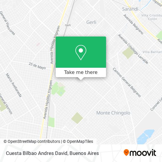 Mapa de Cuesta Bilbao Andres David