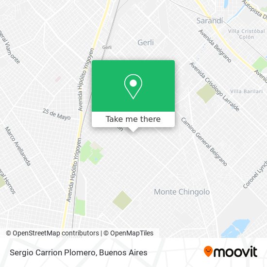 Sergio Carrion Plomero map