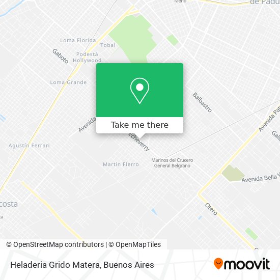 Heladeria Grido Matera map
