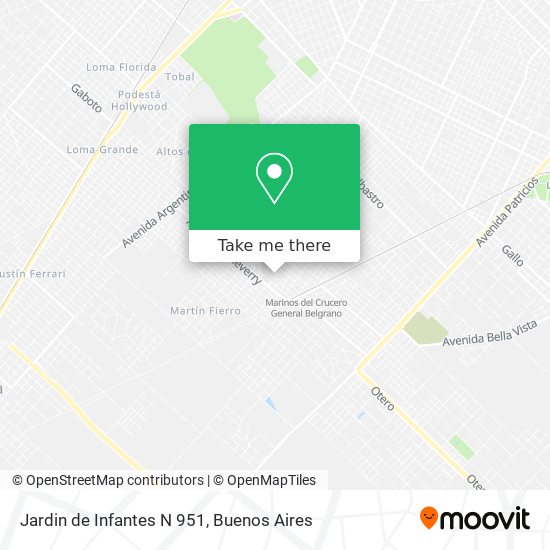 Jardin de Infantes N 951 map