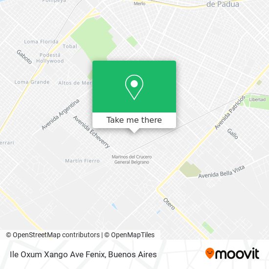 Ile Oxum Xango Ave Fenix map