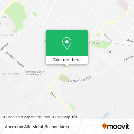 Aberturas Alfa Metal map