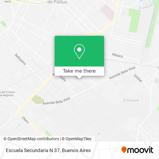 Mapa de Escuela Secundaria N 37