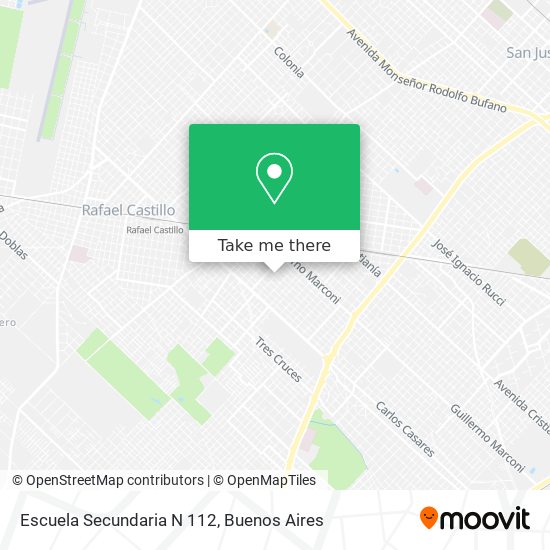 Mapa de Escuela Secundaria N 112