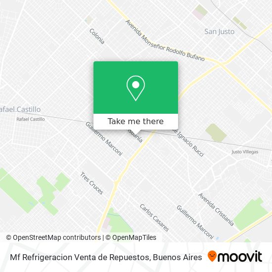 Mapa de Mf Refrigeracion Venta de Repuestos