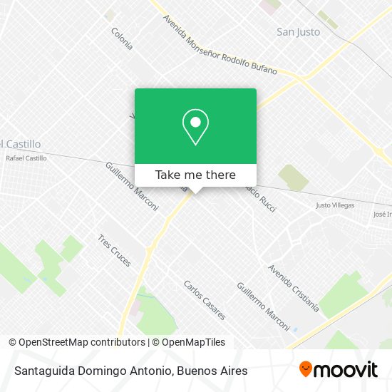 Mapa de Santaguida Domingo Antonio