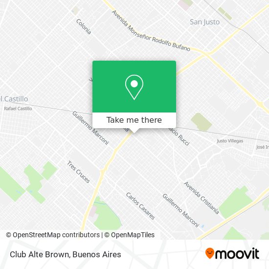 Mapa de Club Alte Brown