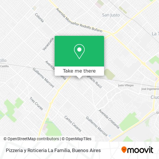 Pizzeria y Roticeria La Familia map