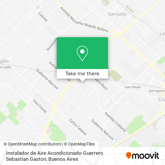 Instalador de Aire Acondicionado-Guerrero Sebastian Gaston map