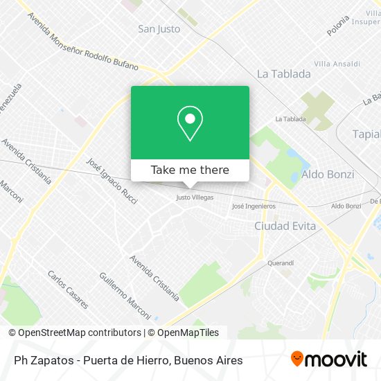 Ph Zapatos - Puerta de Hierro map