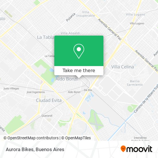 Aurora Bikes map