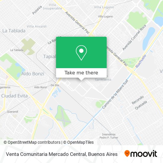 Venta Comunitaria Mercado Central map