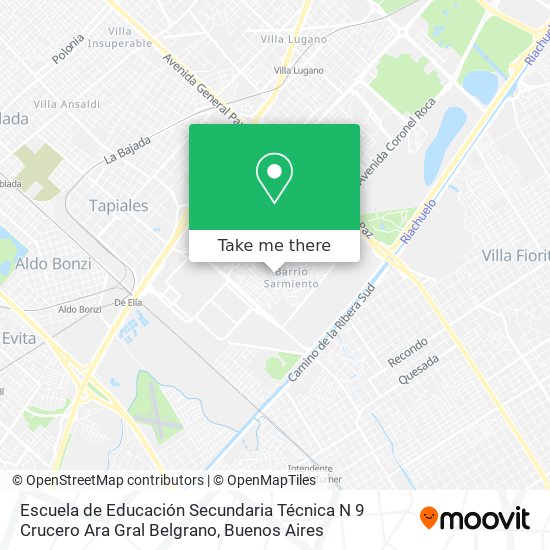 Escuela de Educación Secundaria Técnica N 9 Crucero Ara Gral Belgrano map