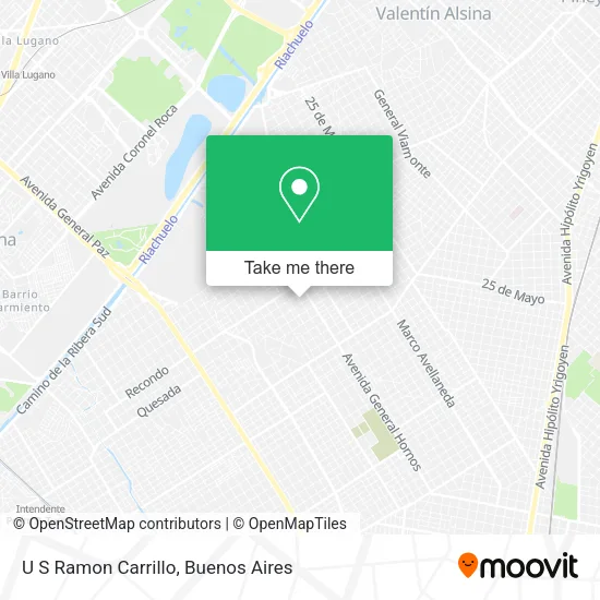 U S Ramon Carrillo map