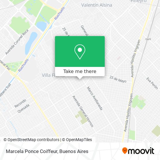 Marcela Ponce Coiffeur map