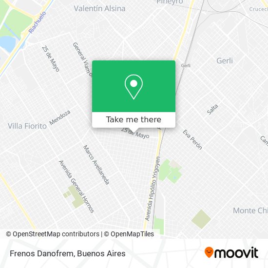 Mapa de Frenos Danofrem
