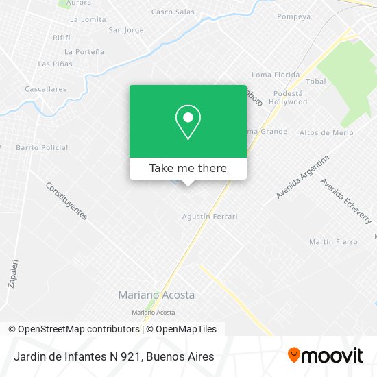 Jardin de Infantes N 921 map