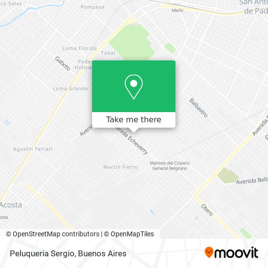 Peluqueria Sergio map