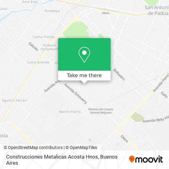 Mapa de Construcciones Metalicas Acosta Hnos