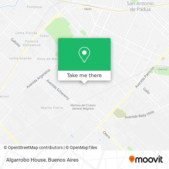 Algarrobo House map