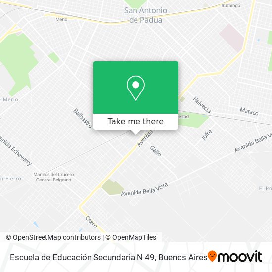 Escuela de Educación Secundaria N 49 map