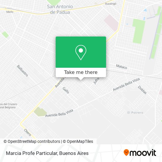 Marcia Profe Particular map