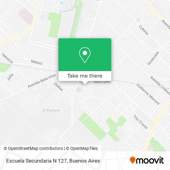 Mapa de Escuela Secundaria N 127