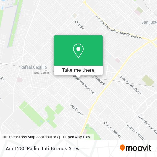 Am 1280 Radio Itati map
