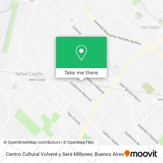 Centro Cultural Volveré y Seré Millones map