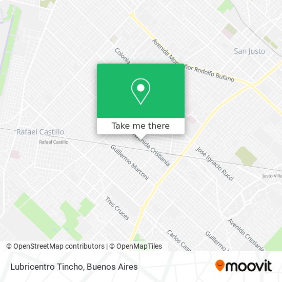 Lubricentro Tincho map