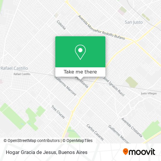 Hogar Gracia de Jesus map