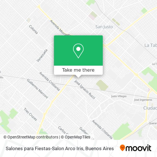 Salones para Fiestas-Salon Arco Iris map