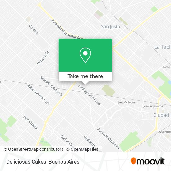 Deliciosas Cakes map