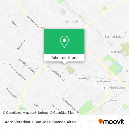 Mapa de Agro Veterinaria San Jose