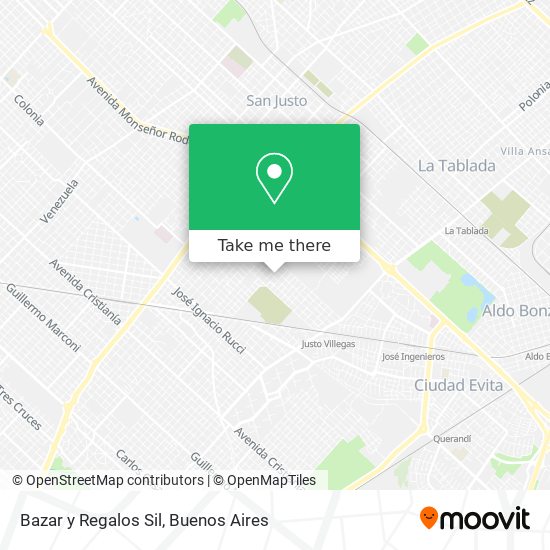 Bazar y Regalos Sil map