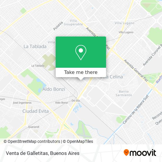 Venta de Galletitas map