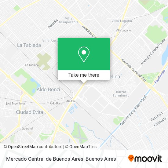 Mercado Central de Buenos Aires map