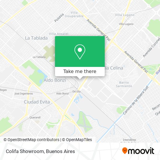 Colifa Showroom map