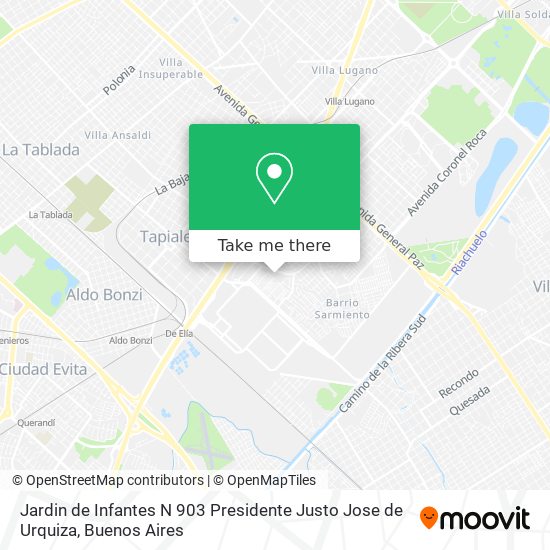 Jardin de Infantes N 903 Presidente Justo Jose de Urquiza map