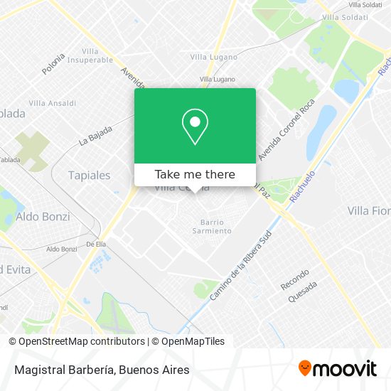 Magistral Barbería map
