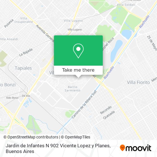 Jardin de Infantes N 902 Vicente Lopez y Planes map
