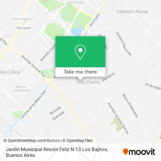 Jardín Municipal Rincón Feliz N 13 Los Bajitos map