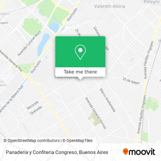 Panaderia y Confiteria Congreso map