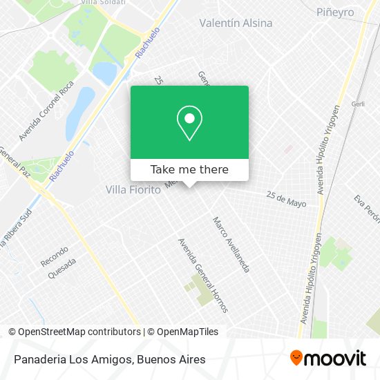 Mapa de Panaderia Los Amigos