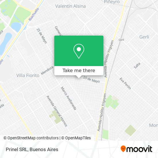 Prinel SRL map