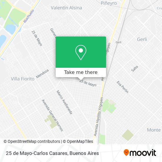 25 de Mayo-Carlos Casares map